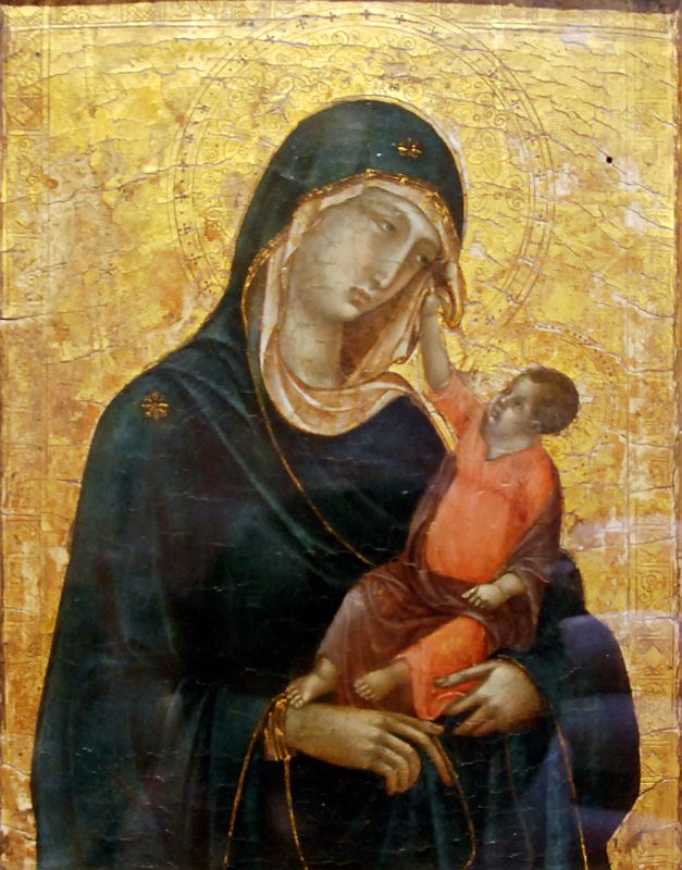 Top Met Paintings Before 1860 04 Duccio di Buoninsegna Madonna and Child